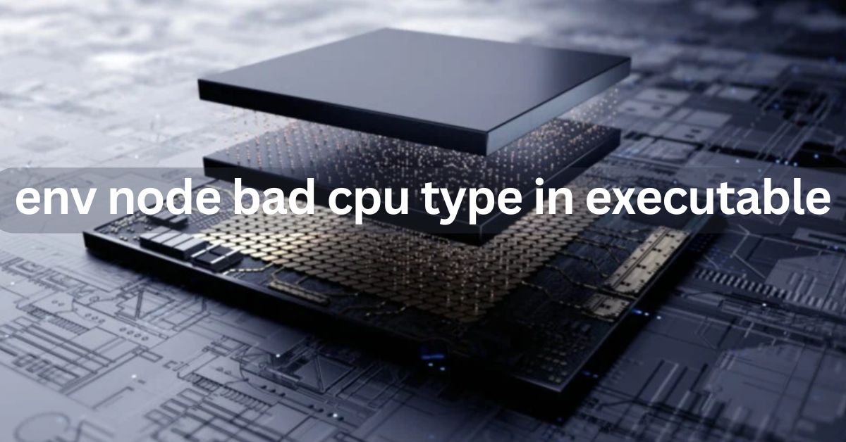 env node bad cpu type in executable